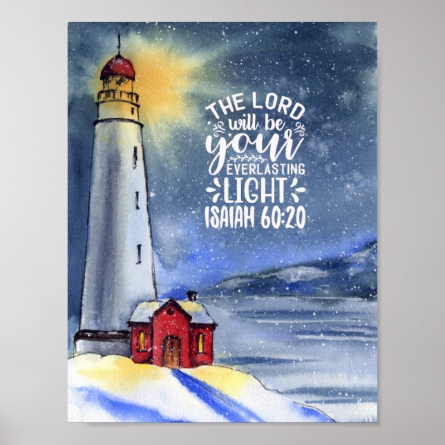 60:20 The Lord Will Be Your Light Poster (Vorne)