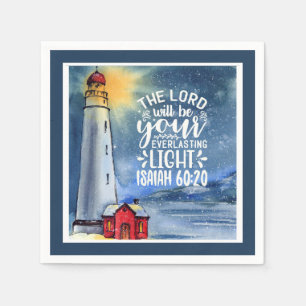 60:20 The Lord Will Be Your Light Serviette