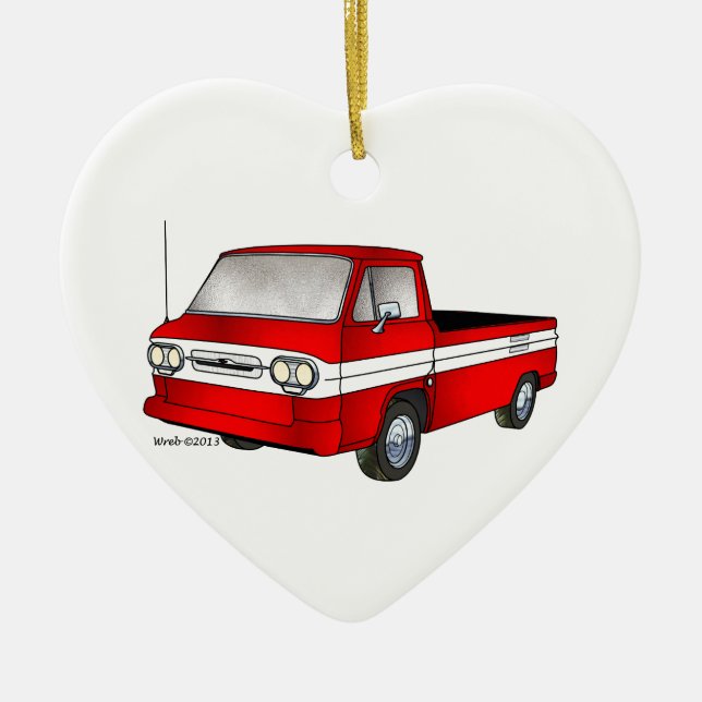 60-61 Corvair Rampside Lieferwagen Keramikornament (Vorne)