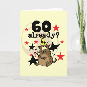 60 Bereits zum Geburtstag Karte