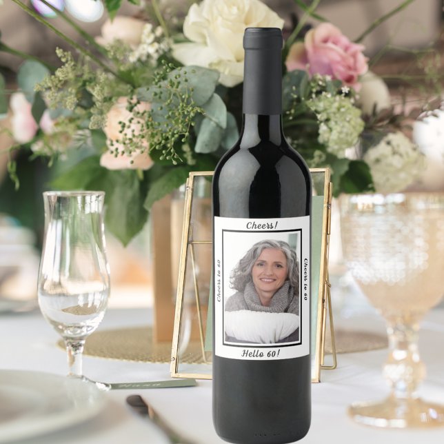 60. Birthday Foto von 60 Years Women Weinetikett (Von Creator hochgeladen)