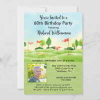 60. Birthday Party Foto Golf