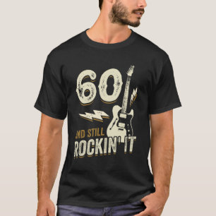 60. Birthday Rock Music Gitarrist Gift T-Shirt