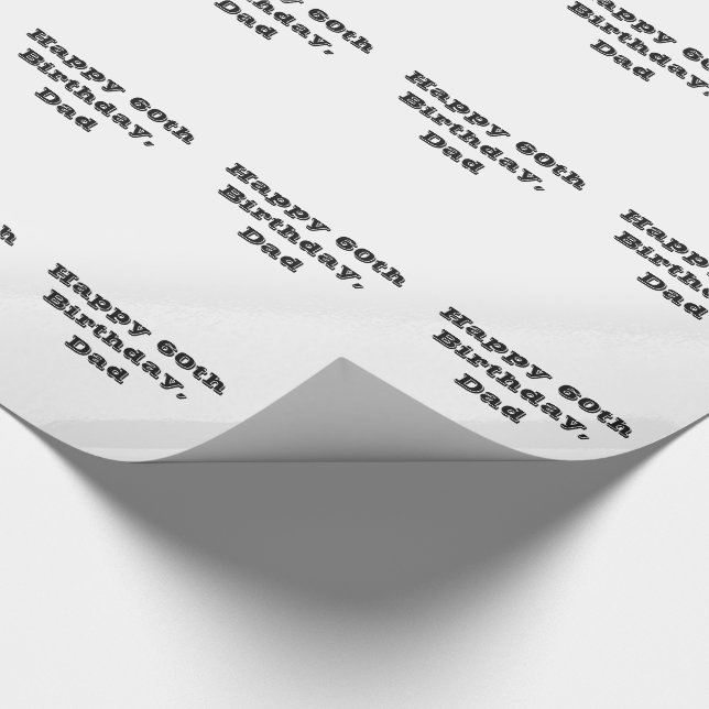 60. Des Vaters, Schwarzer u. weißer Geschenkpapier (Ecke)