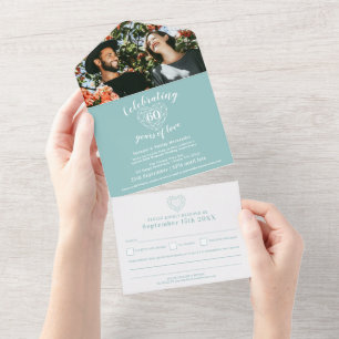 60. Diamant Hochzeitstag UAWG Edelstein All In One Einladung