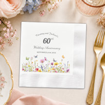 60. Diamant-Wildblumen-Hochzeitsjubiläum