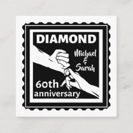 60. Diamantenhochzeit Traditionelles Jubiläum Begleitkarte
