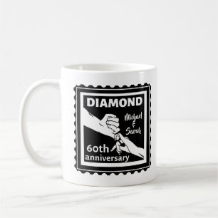 60. Diamantenhochzeit Traditionelles Jubiläum Kaffeetasse