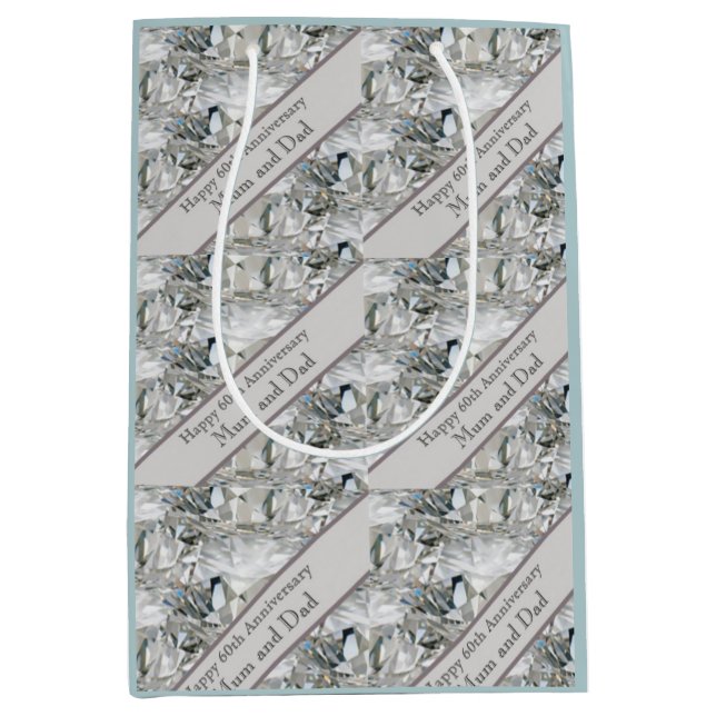 60. Diamantenjubiläum Mittlere Geschenktüte (Vorderseite)