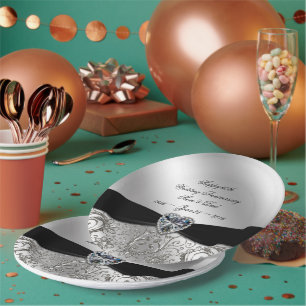 60. Diamond-Jubiläum-Papierplatte Pappteller