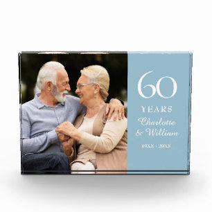 60. Diamond Wedding Anniversary Elegant Fotoblock