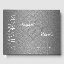 60. Diamond Wedding Anniversary Foto Party Gästebuch