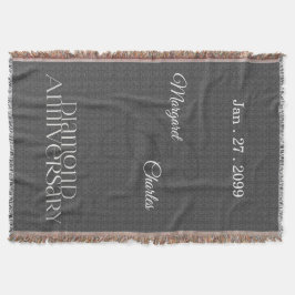 60. Diamond Wedding Jubiläum | Benutzerdefinierter Decke