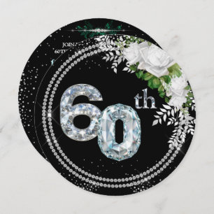 60. Diamond Wedding Jubiläum Einladung