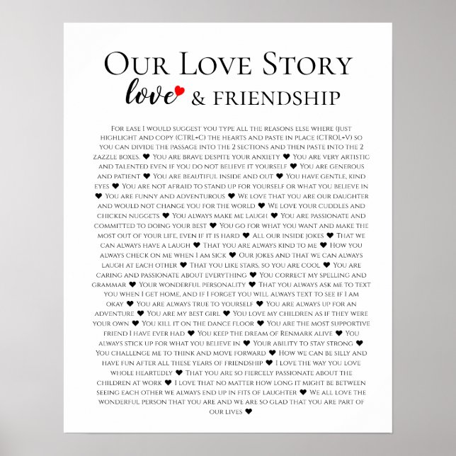 60 Dinge, die wir über Sie Liebe haben, 70. 80. Poster (Vorne)