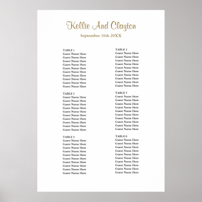 60 Einfache Hochzeitsstift Poster (Vorne)