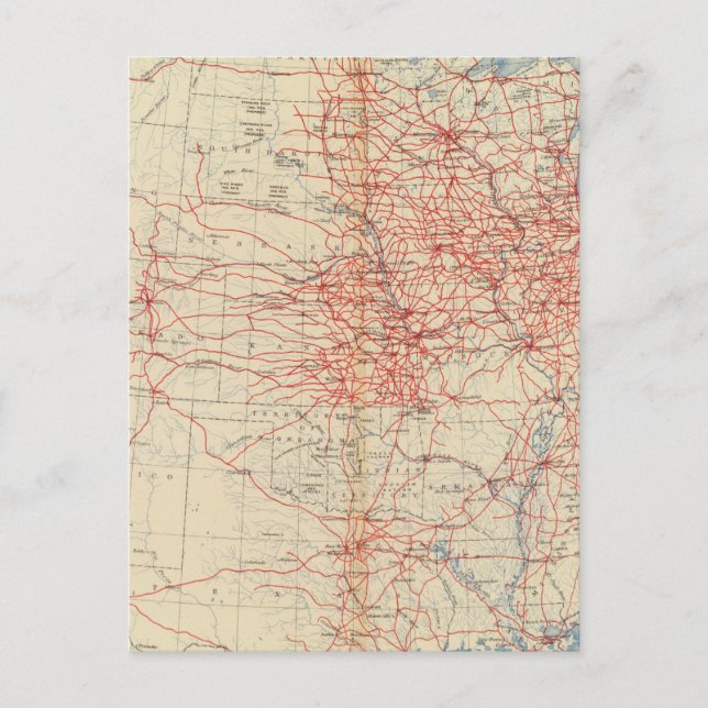 60 Eisenbahnsysteme 1890 Postkarte (Vorderseite)