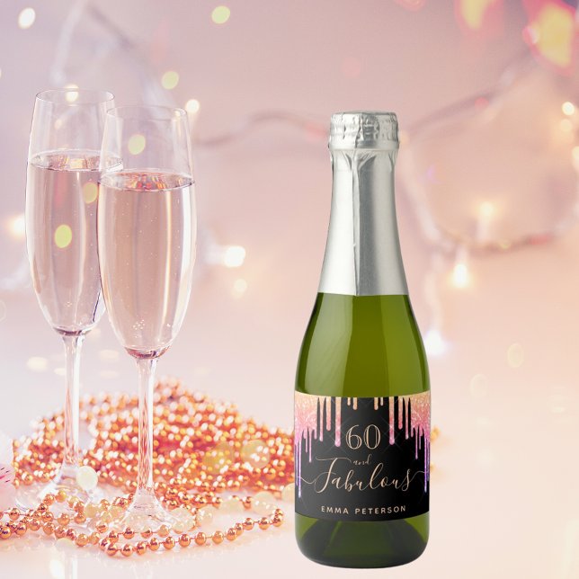 60 fabelhafter schwarz-rosa lila Glitzer zum Gebur (Von Creator hochgeladen)