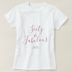 60 Fantastischer Lila Individuelle Name 60. Geburt T-Shirt