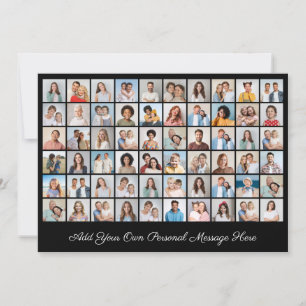 60 Foto Collage Ihre eigene Grußkarte hinzufügen