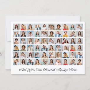 60 Foto Collage Ihre eigene Grußkarte hinzufügen