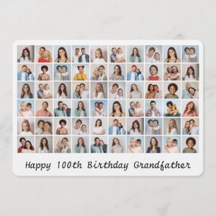 60 Foto-Collage mit beliebigem Alter und Namen Geb