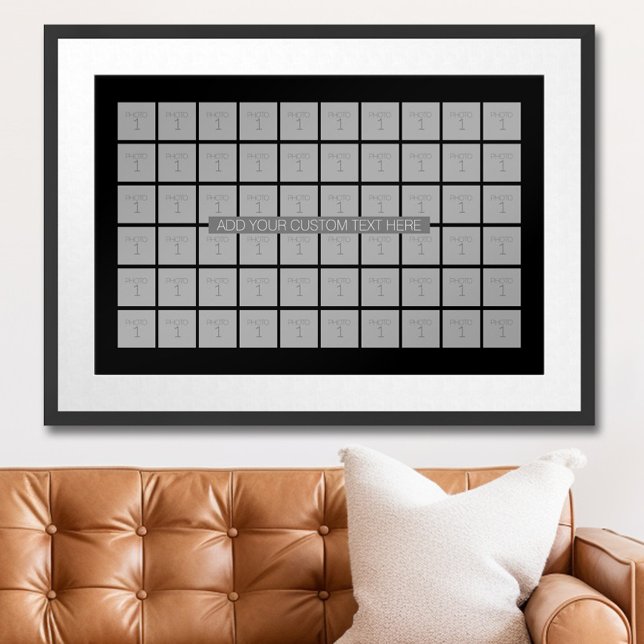 60 FotovorlagenCollage - Farbe bearbeiten Poster (Personalized Photo Poster)