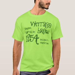 60. Geburtstag 1954 Vintage Brew Green v11 T-Shirt