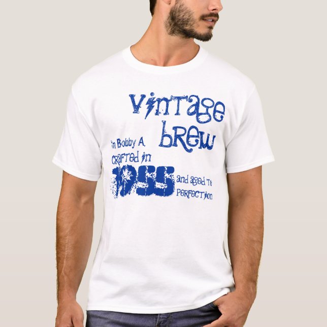 60. Geburtstag 1955 oder IRGENDEIN JAHR Vintager T-Shirt (Vorderseite)