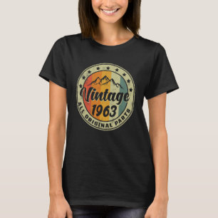 60. Geburtstag 1963 Geburtstagsfrauen Männer Vinta T-Shirt