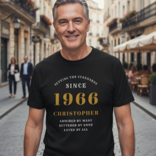 60. Geburtstag 1966 Schwarzes Party hinzufügen T-Shirt