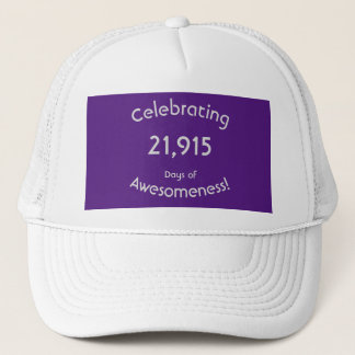 60. Geburtstag - 21.915 Tage Awesomeness gefeiert Truckerkappe