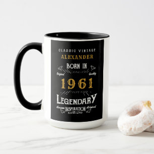 60. Geburtstag 60 Jahre alt Geboren 1961 Legende Tasse