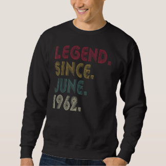 60. Geburtstag 60 Jahre Vintage Legende seit 19. J Sweatshirt
