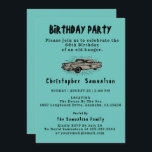 60. Geburtstag Alter Banger Car Enthusiast Vintag Einladung<br><div class="desc">Passen Sie den Text auf dieser 90. Geburtstagseinladung mit der bereitgestellten Vorlage einfach an. Teil der "Banger" Geburtstagsreihe.</div>
