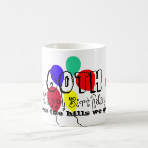 60. Geburtstag Balloons Spaß Tasse