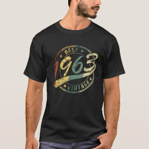 60. Geburtstag Best Vintag 1963 Mann oder Frau Ret T-Shirt