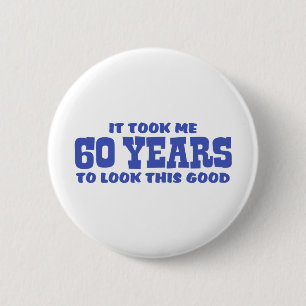 60. Geburtstag Button