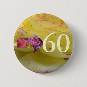 60. Geburtstag Button
