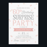 60. Geburtstag der Confetti-Überraschungs-Party Einladung<br><div class="desc">Dieser Chic und stilvolle 60. Geburtstags-Überraschungs-Party Einladung kennzeichnet ein elegantes Confettithema mit moderner Typografie.  Für eine sogar denkwürdige Einladung wählen Sie eine gestempelschnittene Form,  ein strukturiertes Papier oder ein doppeltes starkes Papier vor. Für ein kundengebundenes Geburtstagsjahr bitte schicken Mitteilung wir und wir Ihnen eine direkte Verbindung.</div>