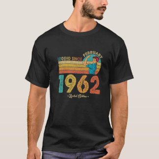 60. Geburtstag Februar 1962 Legend Seit 1962 60 Y T-Shirt