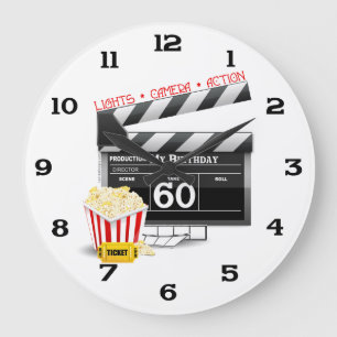 60. Geburtstag Filmthema Große Wanduhr