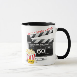 60. Geburtstag Filmthema Tasse