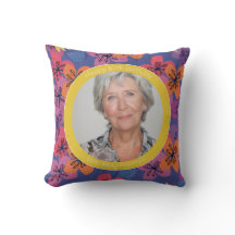 60. Geburtstag floral blau farbenfroh elegant Stic