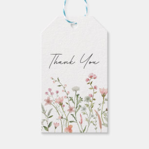 60. Geburtstag Florale elegante Schrift  Geschenkanhänger
