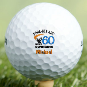 60. Geburtstag für CoWorker - 60 Jahre Modernes Bl Golfball