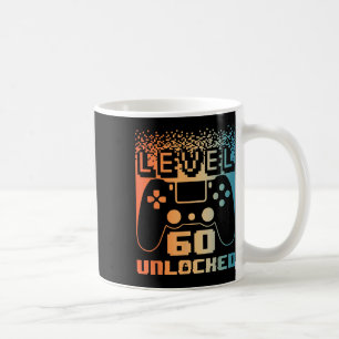 60. Geburtstag für Männer Stufe 60 Unverriegelter Kaffeetasse