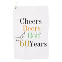 60. Geburtstag Golf Cheers and Biere