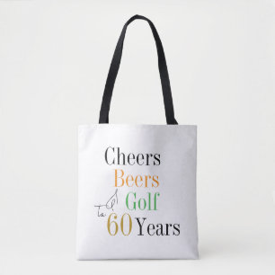 60. Geburtstag Golf Cheers Beers Minimal Party