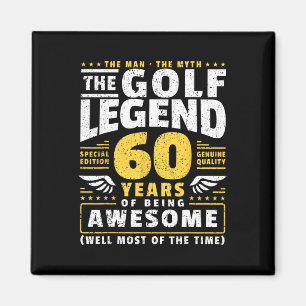60. Geburtstag Golf Player 60 Jahre alter Golfer Magnet